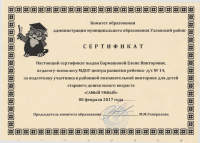 Бармашова сертификат